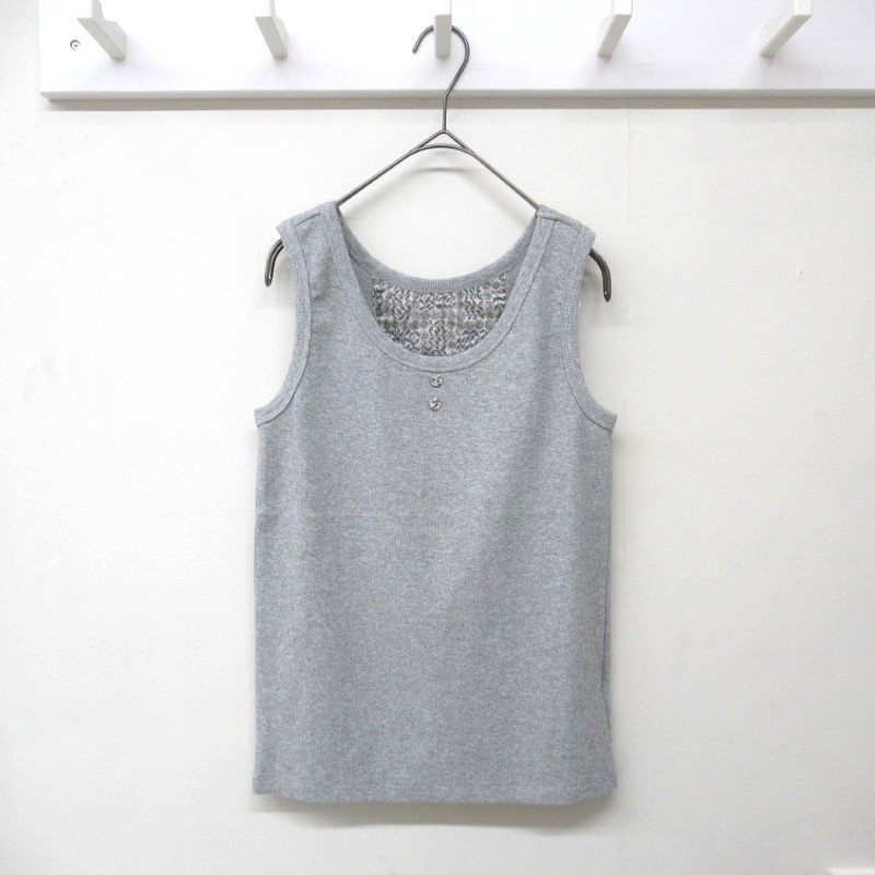 sosotto  リバティ使いストレッチテレコタンクトップ /TGY84